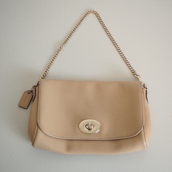 Coach Handbags - Coach Mini Ruby Crossbody Leather Bag with Gold Chain &‎ Leather Strap F34604